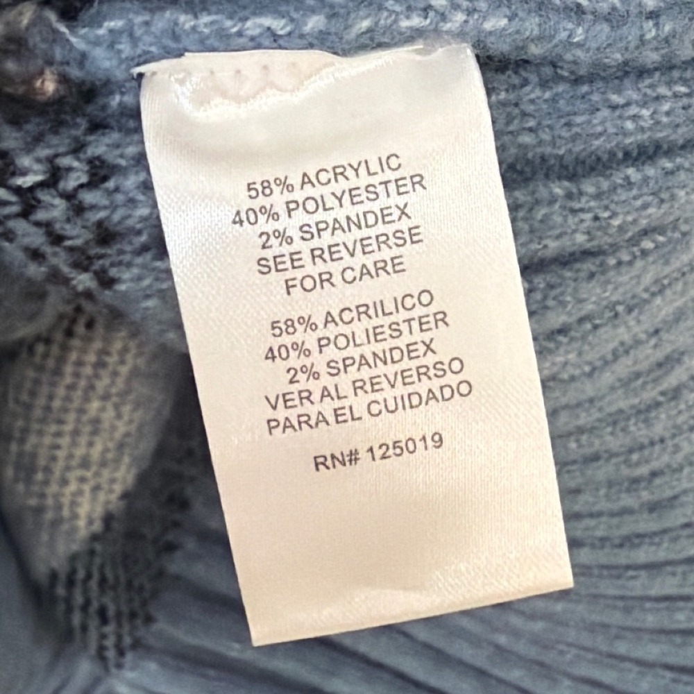 Joseph A Men Medium Fair Isle Mock Neck Geometric Sweater Blue Brown White - Picture 3 of 8